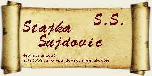 Stajka Šujdović vizit kartica